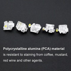 Dental Brackets Orthodontic Self Ligating Braces Metal Ceramic Roth MBT 022 345