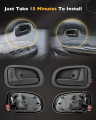 Door Handle Set Interior Exterior for Toyota Corolla Prizm 1993–1997 8PCS