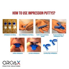 Dental Hydrophilic Firmer Teeth Impression Putty Silicon Mould Tray Autoclavable