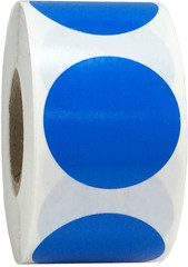Circle Color Dot Stickers | 1.25″ Inches Round – 500 Pack | Pick One Color