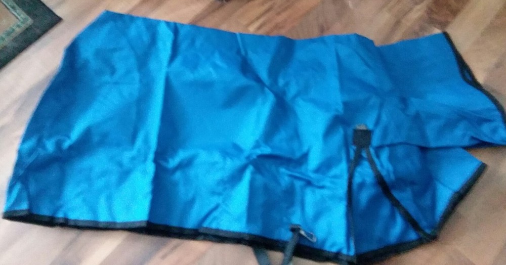 Weaver Leather Nylon Solid Butt Sheep Blanket, blue, Medium 110-140 lbs.