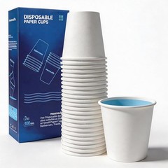 Disposable Paper Coffee Cups 3 oz 100 Count, Bathroom Mouthwash Cups, Leak-Proof