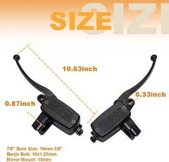 Hydraulic Brake Clutch Master Cylinder 7/8 Inch 22mm Handlebar Fit for Honda