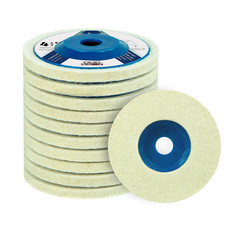 10 Pcs 4-1/2 Inch Wool Felt Polishing Wheel Disc Wool Polishing Wheel Disc for 4