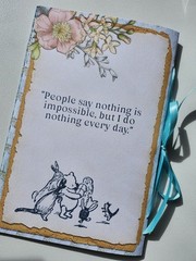 Junk Journal Booklet “WINNIE THE POOH” Retro Classic Storybook Style LG 9×6 40p