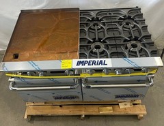 IMPERIAL 48″ Wide Natural Gas Range With 4 Burners 24″ Griddle and 20″ Ovens**
