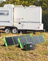 2400W 1843.2Wh Power Station Portable Solar Generator RV LiFePO4 Backup Battery
