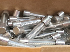 Box of 100 Bussmann MSL3 250 Volt 3 Amp Slow Blow 1/4″ x 1-1/4″ Glass Fuses