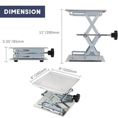 Lift Table Lab Stand Lifter, Scissor Lifting Jack Platform 8″X 8″, Stainless …