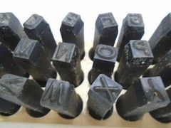 YOUNG BROS. STAMP WORKS 06271 STEEL STAMPS 1/4″ LETTERS A-Z