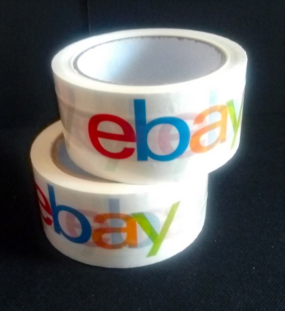 2 Rolls eBay Multi-Color Packing Tape 75 yds X 2″ 2.2 mil Fast Ship from Houston