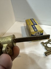 TUFTEST, RIM CYLINDER , MODEL 6RC CAST BRONZE, SATIN BRASS, Steampunk