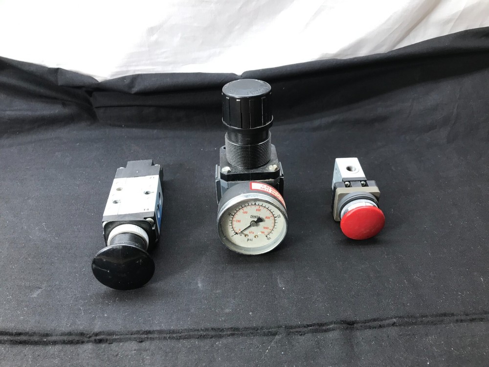 Arrow Pneumatic R352 Regulator Comp Air 4N301-312 Valve Push button 5 way lot