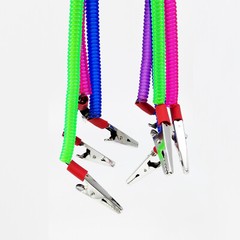 Dental Patient Bib Clips Chains Napkin Holder Flexible Coil Plastic Chain