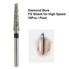 Dental Diamond Burs FG Round End Taper Football Flame Long Round Pear High Speed