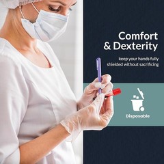 Heavy Duty Vinyl Exam Gloves Medical Disposable Protective 100 Count Bulk New