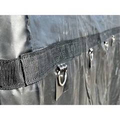 Steel Coil Tarp 7′ x 7′ x 7′ Coil Bag 18oz Vinyl (38 lb) Black