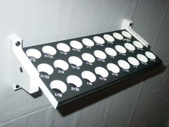 ER32 Inch 24 Hole Collet Rack Engraved Sizes Wall Organizer Set Holder Tray CAO3