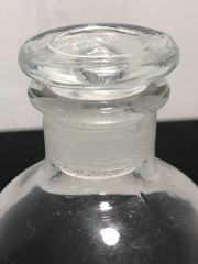 250ml Clear Glass Reagent Bottle, Narrow Mouth With Stopper Size 27 #213T5