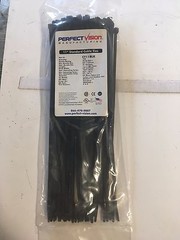 Perfect Vision CT11BLK 11″ Standard Cable Ties (100 Count Black)