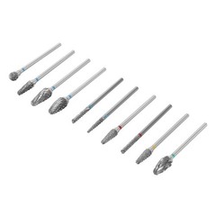 10 Pcs Dental Lab Polishing Bur Drills Tungsten Steel Carbide Burs 2.35MM