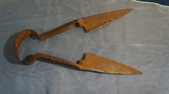 Vintage HAND SHEEP SHEARS WOOL CLIPPERS CUTTERS TOOL 13 INCHES LONG MARK-F ERES