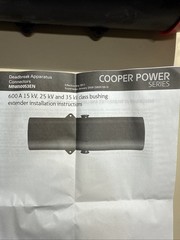 Cooper Power SYSTEMS Bushing Extender 35KV 600A DBE635 new in box