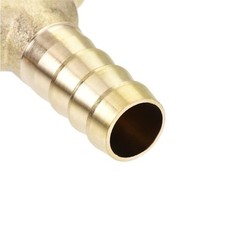 uxcell Reducing Barb Hose Fitting Y Shape Pipe Connector Brass 3/8″ x 1/4″ x