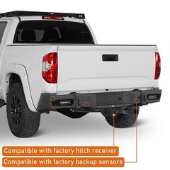 Rear Steel Bumper with LED Lights for Toyota Tundra 2014-2021 Pickup Truck