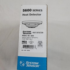 SYSTEM SENSOR 5603 HEAT DETECTOR Single Circuit Fixed Temp Only MEA Approved