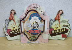 1950s Pin Up 3 Advertising Display Angels Jeans High Quality Rockabilly Advertising