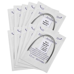 10 Packs Arcos de Dental Ortodoncia Redondos Niti Arco de Alambre Su Arch 100PCS