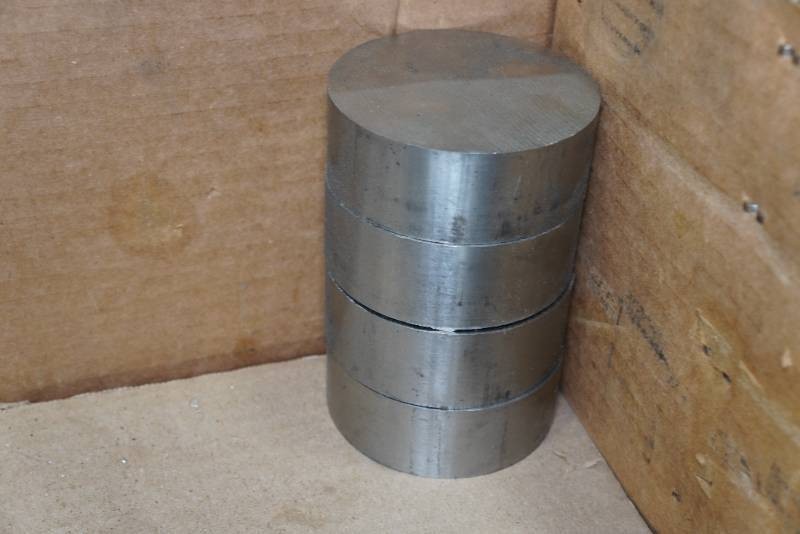 718 Inconel Round Bar Slab – 3.50″ x 1.25″ 3.5 pounds LBS