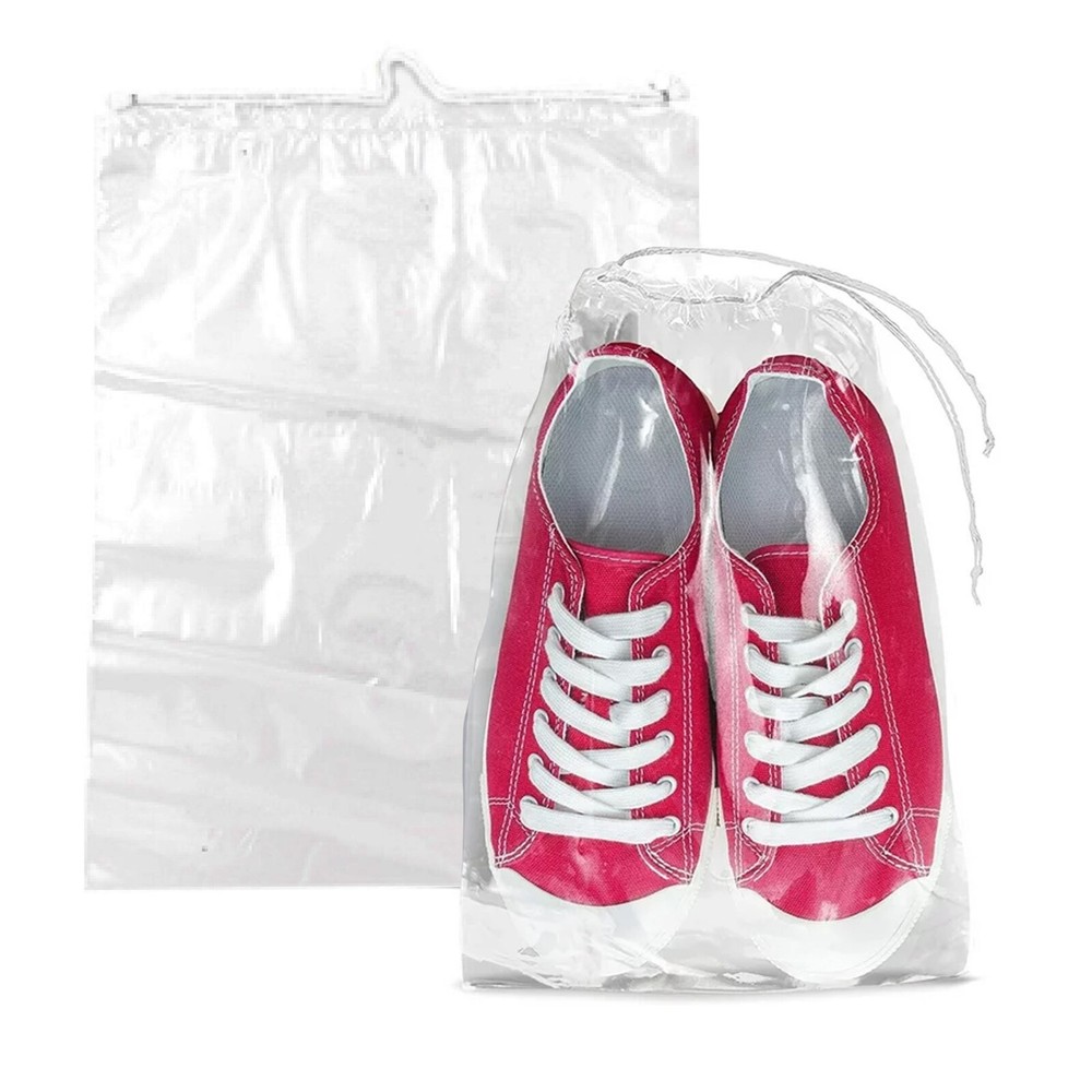 Clear LDPE Drawstring Bags – 500 Bags