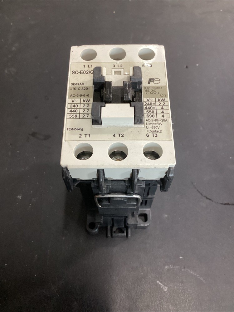 Fuji Electric SC-E02/G Standard Type Magnetic Contactor Used