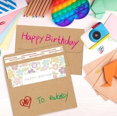 100 PK A7 Brown Kraft Invitation Envelopes 115gsm 80LB Paper Envelope 5.25×7.25″