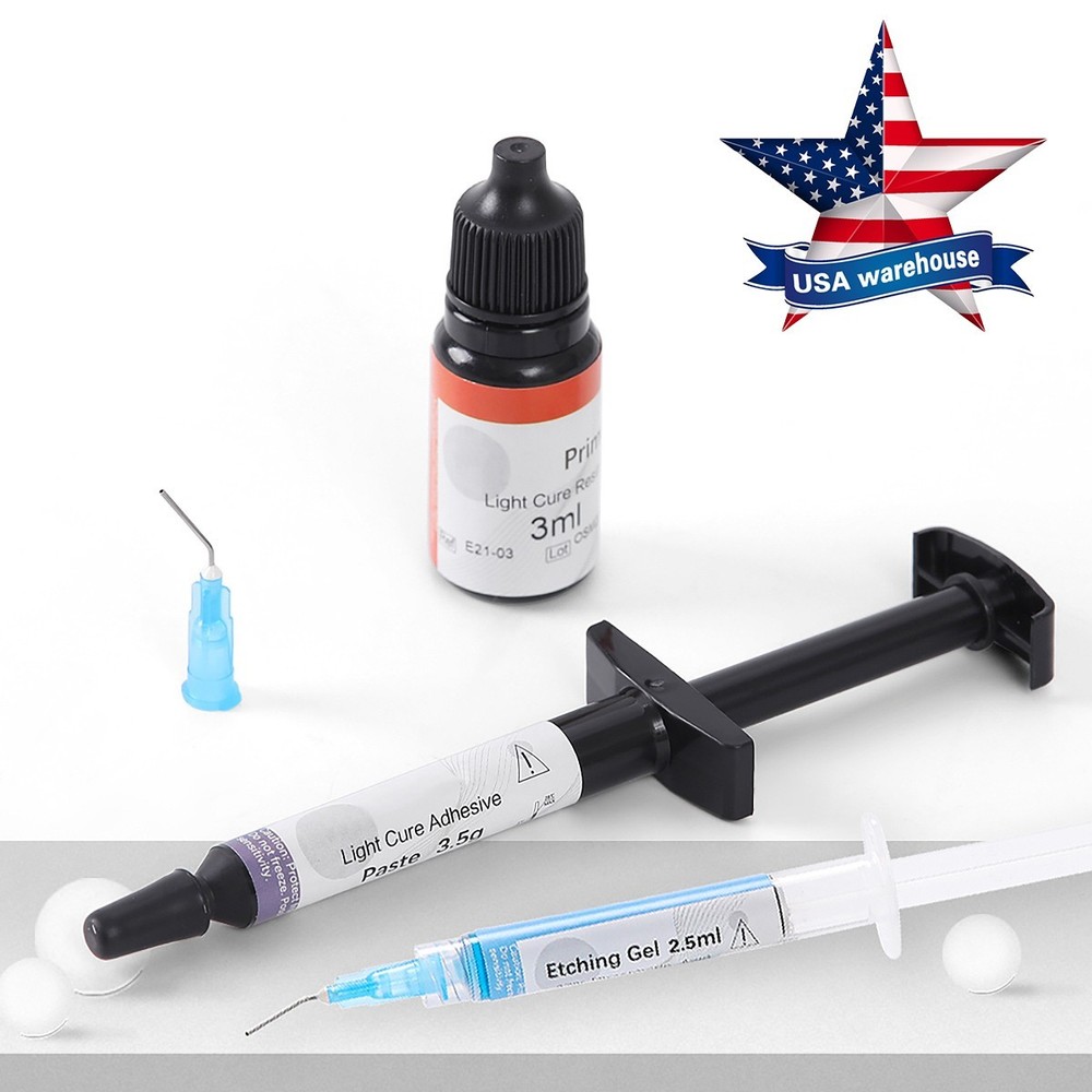 Dental Orthodontic Light Cure Bonding Adhesive Kit For Brackets Braces