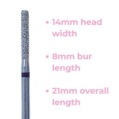 Spark Dental Co: Super Coarse 837-014 FG Diamond Bur Flat End Cylinder 10 Pack