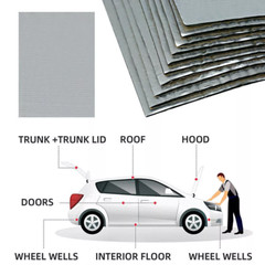 19sqft 12Pcs 20”x12” Durable Sound Deadener Heat Insulation Mat for car&Truck