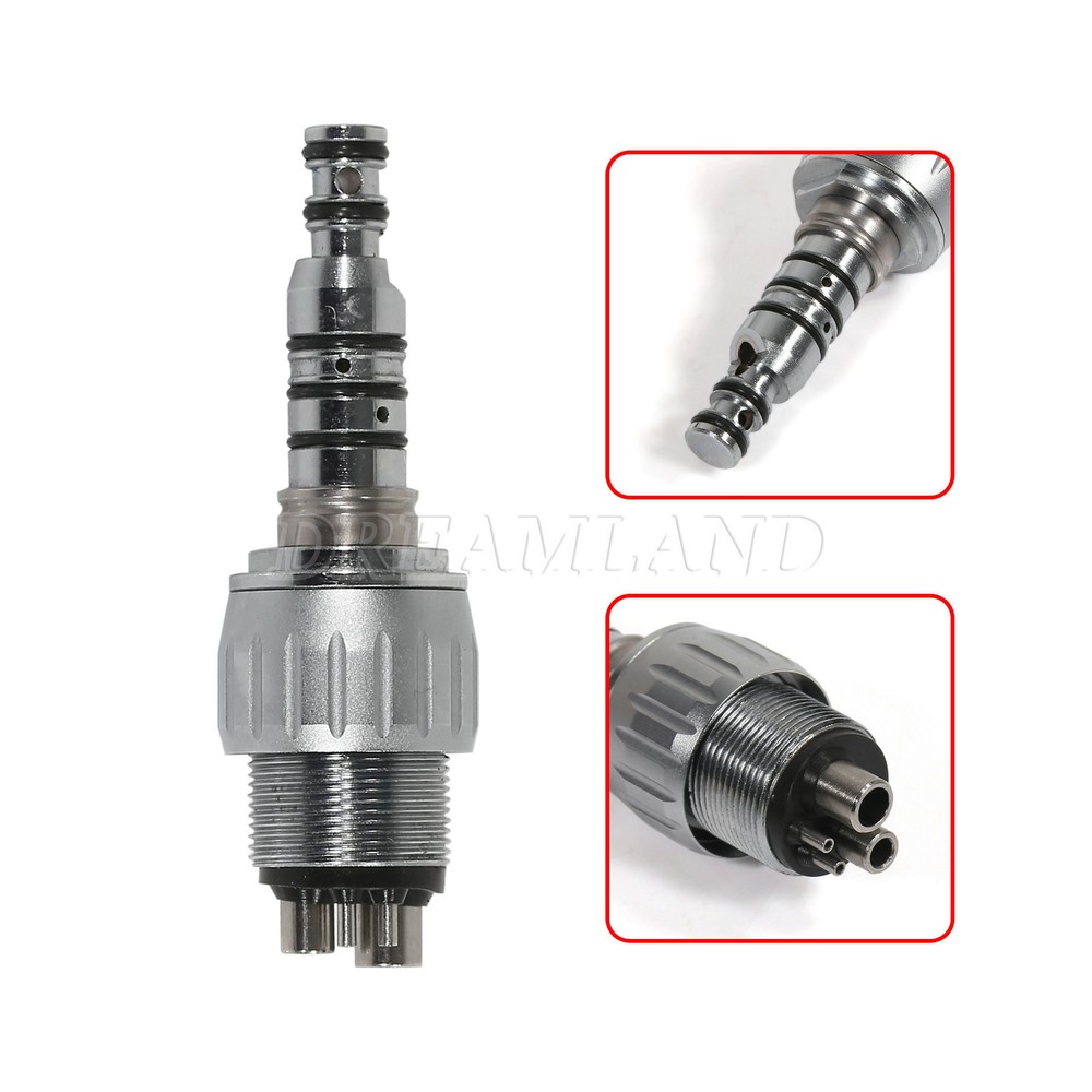 Dental LED Fiber Optic / High Speed Handpiece 4/6Hole Quick Coupler fit NSK/Kav