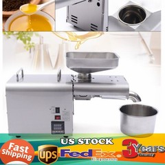7 Kg/H Oil Press Machine Automatic Oil Extractor Cold/Hot Oil Presser 0.75 KW~