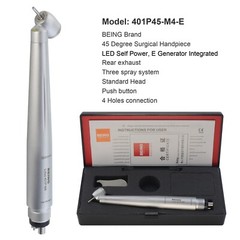 COXO Dental Surgical Handpiece 45 Degree High Speed 4 Hole LED Reverse Air NSK