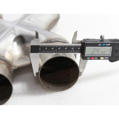 SS X-Pipe,Universal X-Pipe for 2.25″ OD Pipe Projects,Dual Inlet/Outlet 2.25″ ID