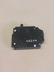 GE TYPE TQP 20 AMP BREAKER SINGLE POLE, 1/2 INCH WIDTH.PRE-OWNED.FREE SHIPPING.