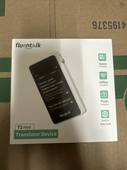 Fluentalk by Timekettle, T1 Mini Translator Device No WiFi Needed Built In NEW
