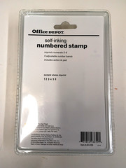 Office Depot Self Inking Numbered Stamp BLACK 840-039