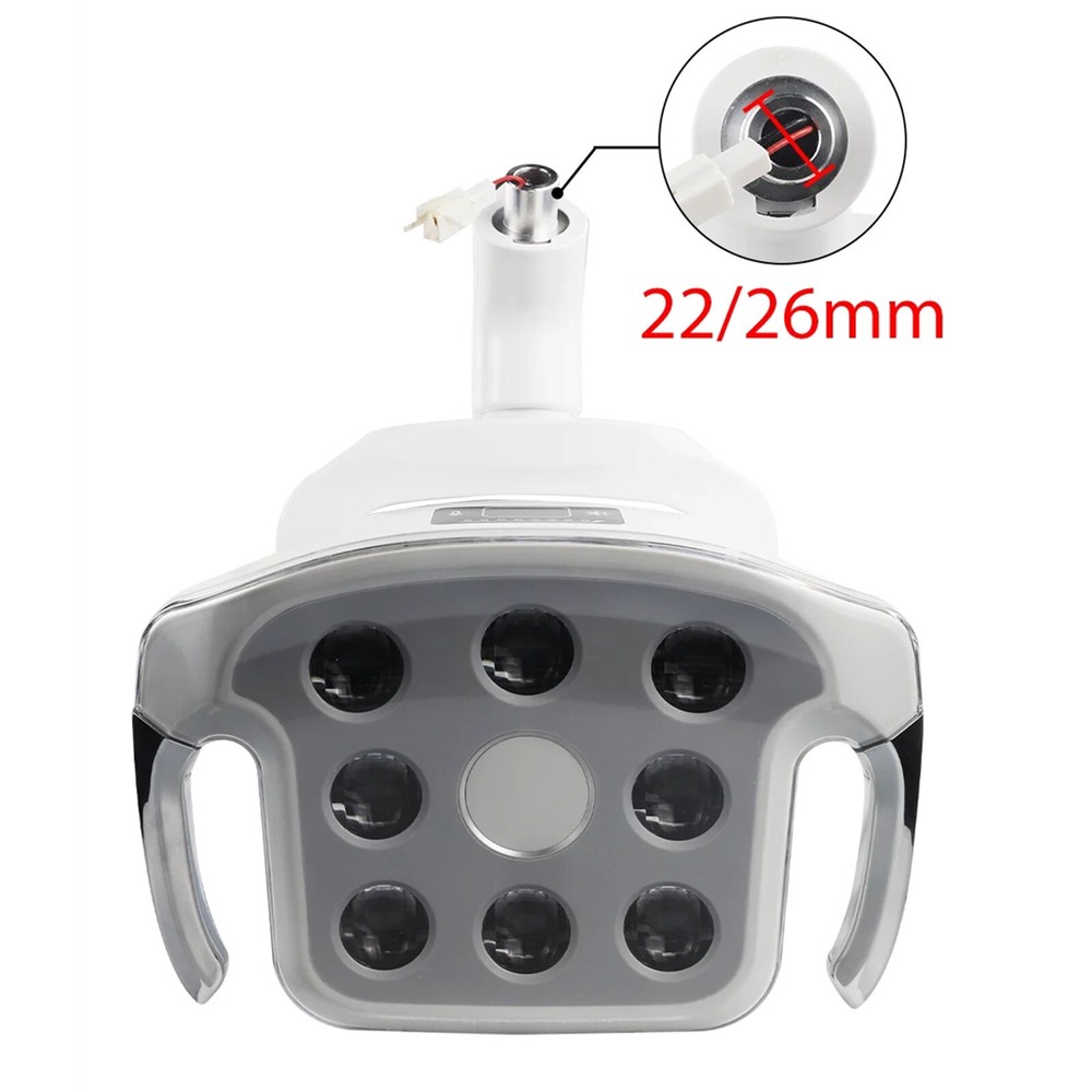 12W Dental Oral Lamp 8 LED Bulbs Surgical Operation Light Sensor Switch 22/26mm