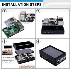 Enhanced Raspberry Pi 5 Experience with 3.5-Inch Touch Screen & Active Cooler