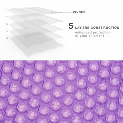 Mix Your Color 50 Poly Bubble Shipping Envelopes Mailers #000 Extra Wide 4″ x 8″