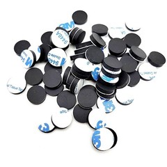 1/2″ Wide Round Rubber Stick on Feet Bumper Pads 1/8″ Thick 3M Adhesive Backing